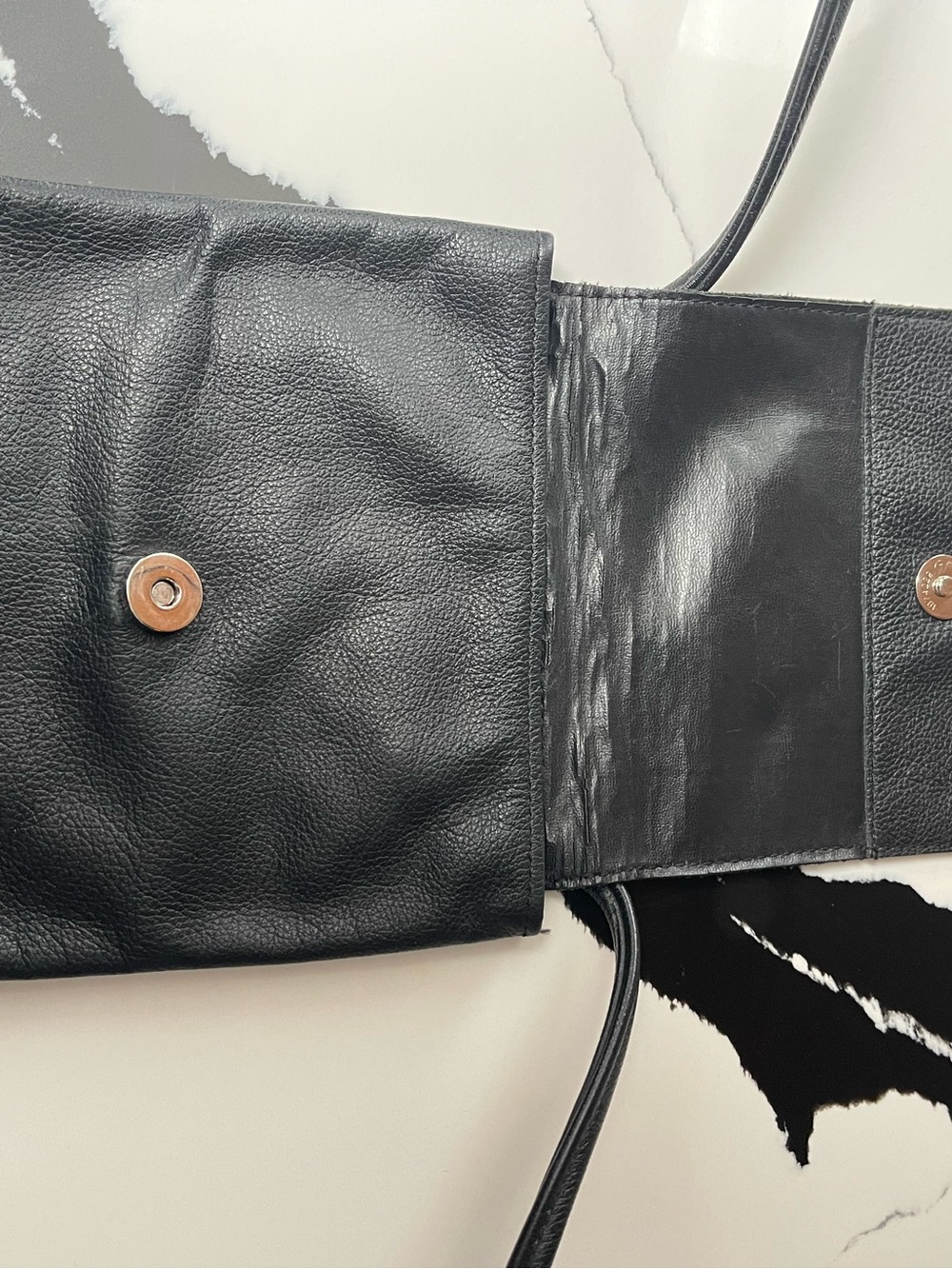 Harley-Davidson Black Leather Fringe Crossbody Pouch - Picture 5 of 10